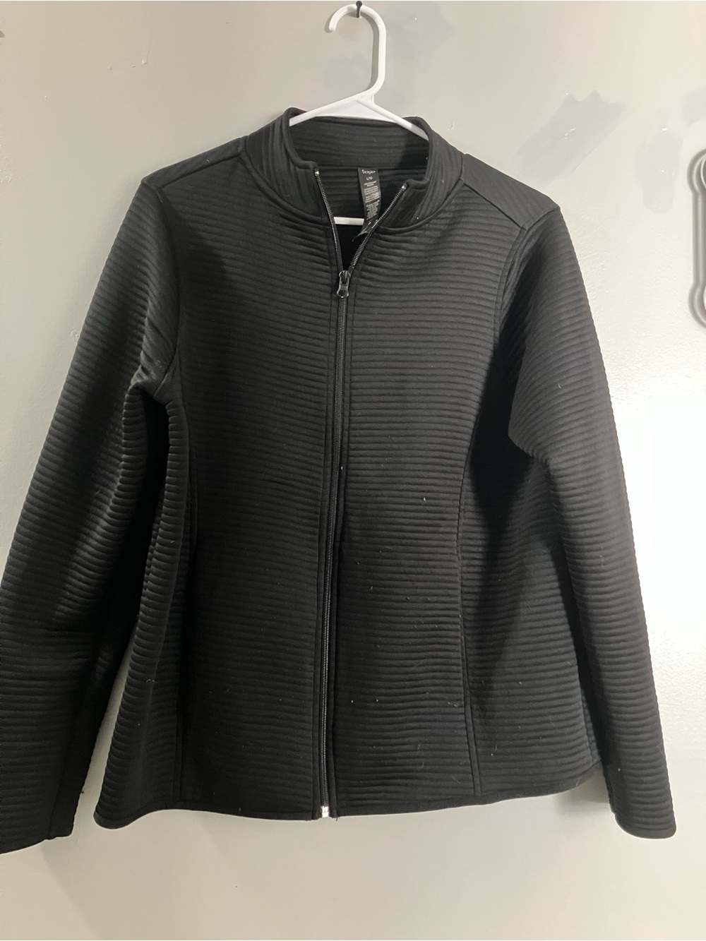 VOGO Athletica Black Ribbed Zip Jacket